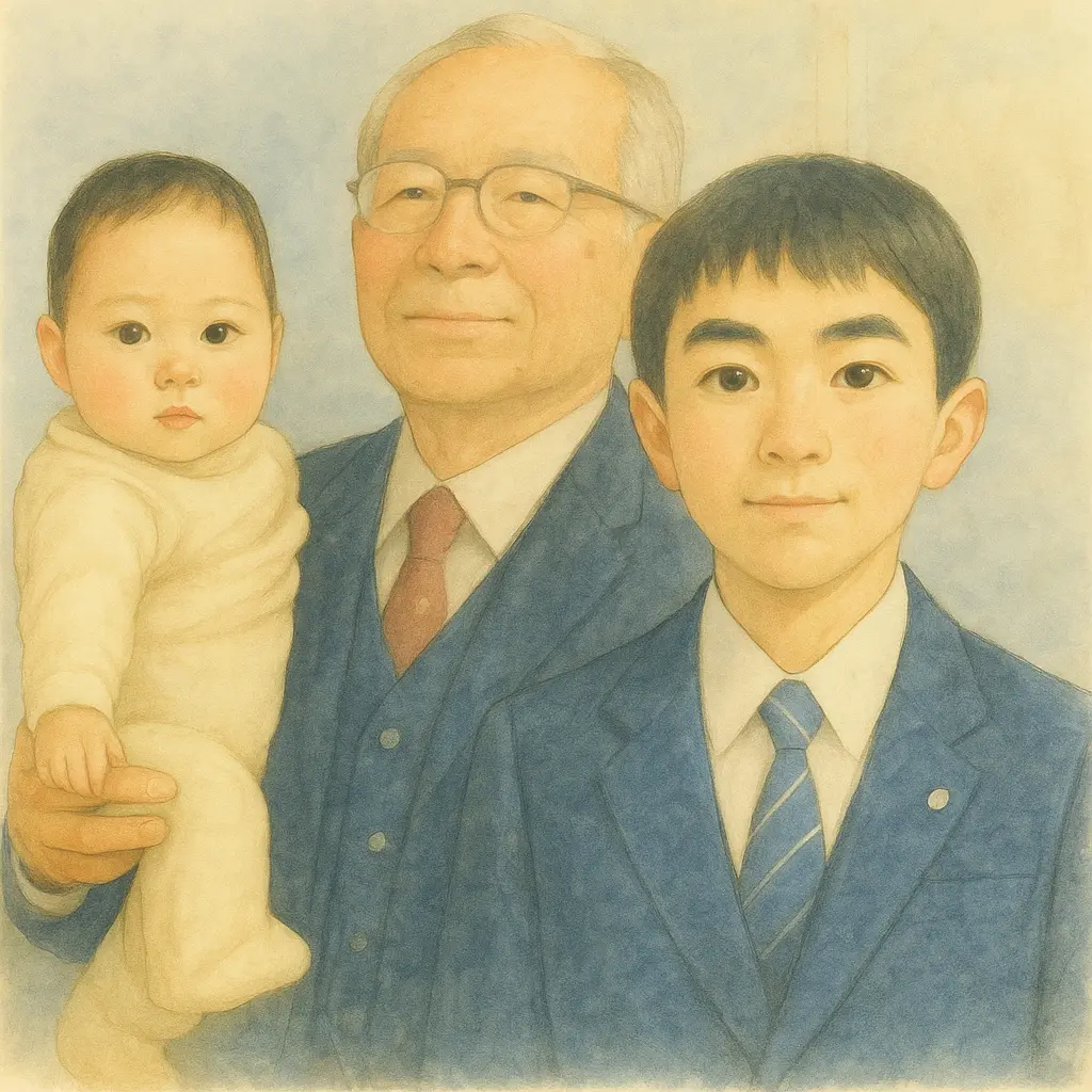おじいちゃんと孫たち